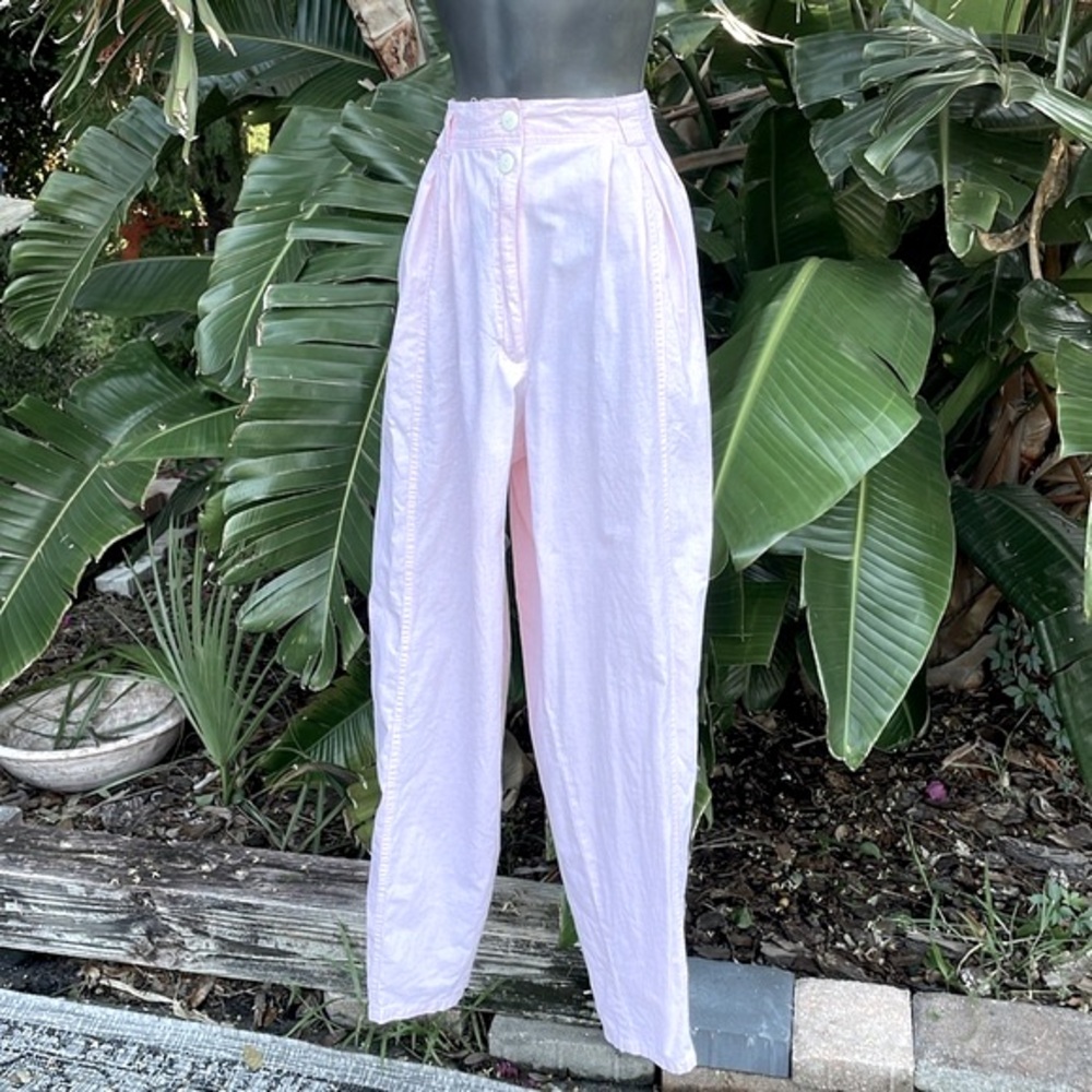 Counterpart cotton pleated trouser pants